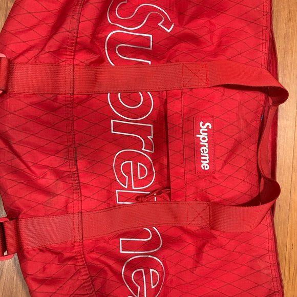 Supreme Red Duffel Bag for Bold Travel - Picture 1 of 7